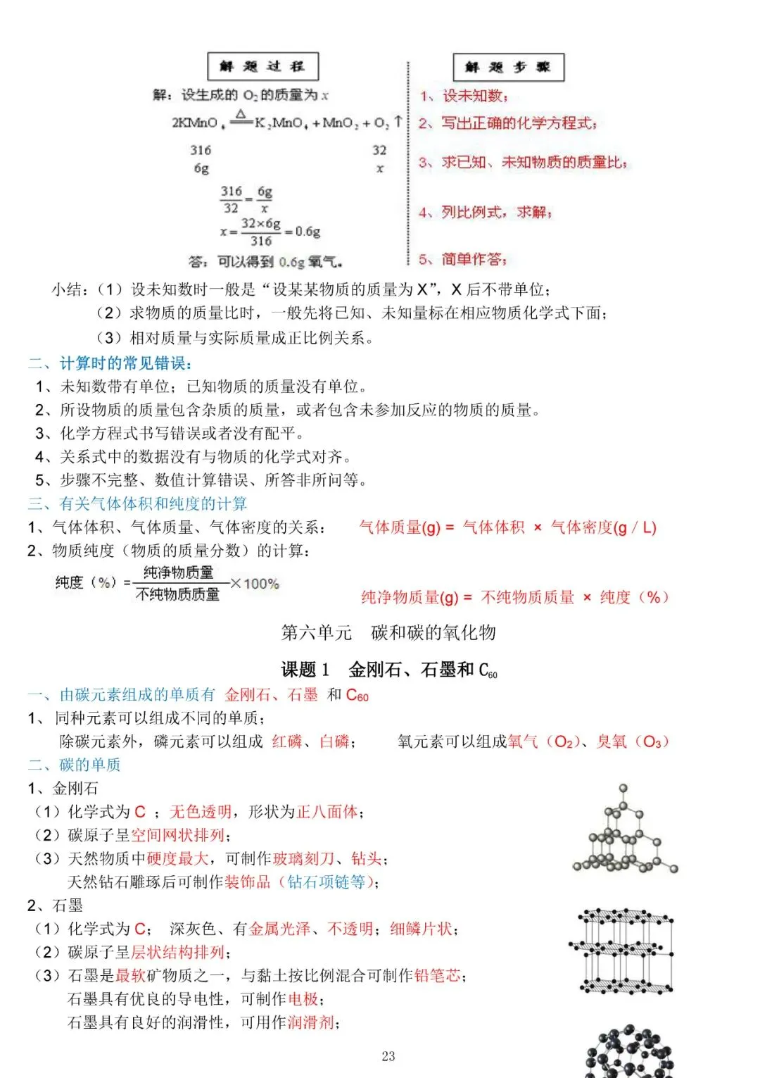 中考化学复习材料 第23张
