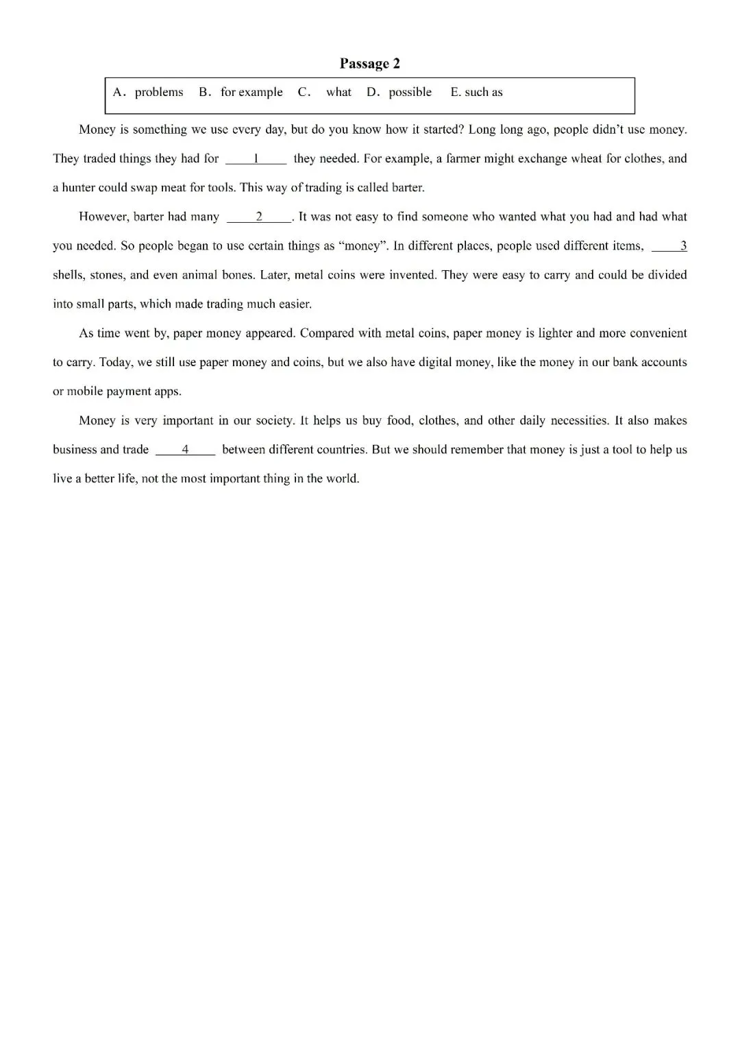 【选词填空】八年级英语下学期期中真题汇编-选词填空14篇 第4张