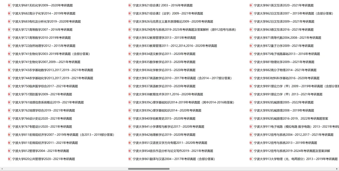 宁波大学考研专业课历年真题汇总(含2026真题) 第3张