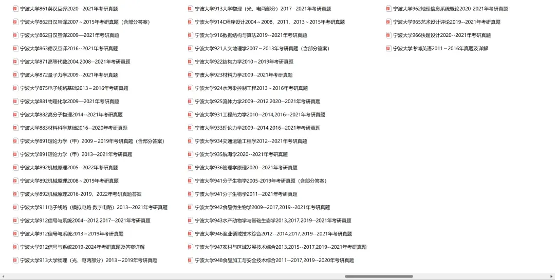 宁波大学考研专业课历年真题汇总(含2026真题) 第4张