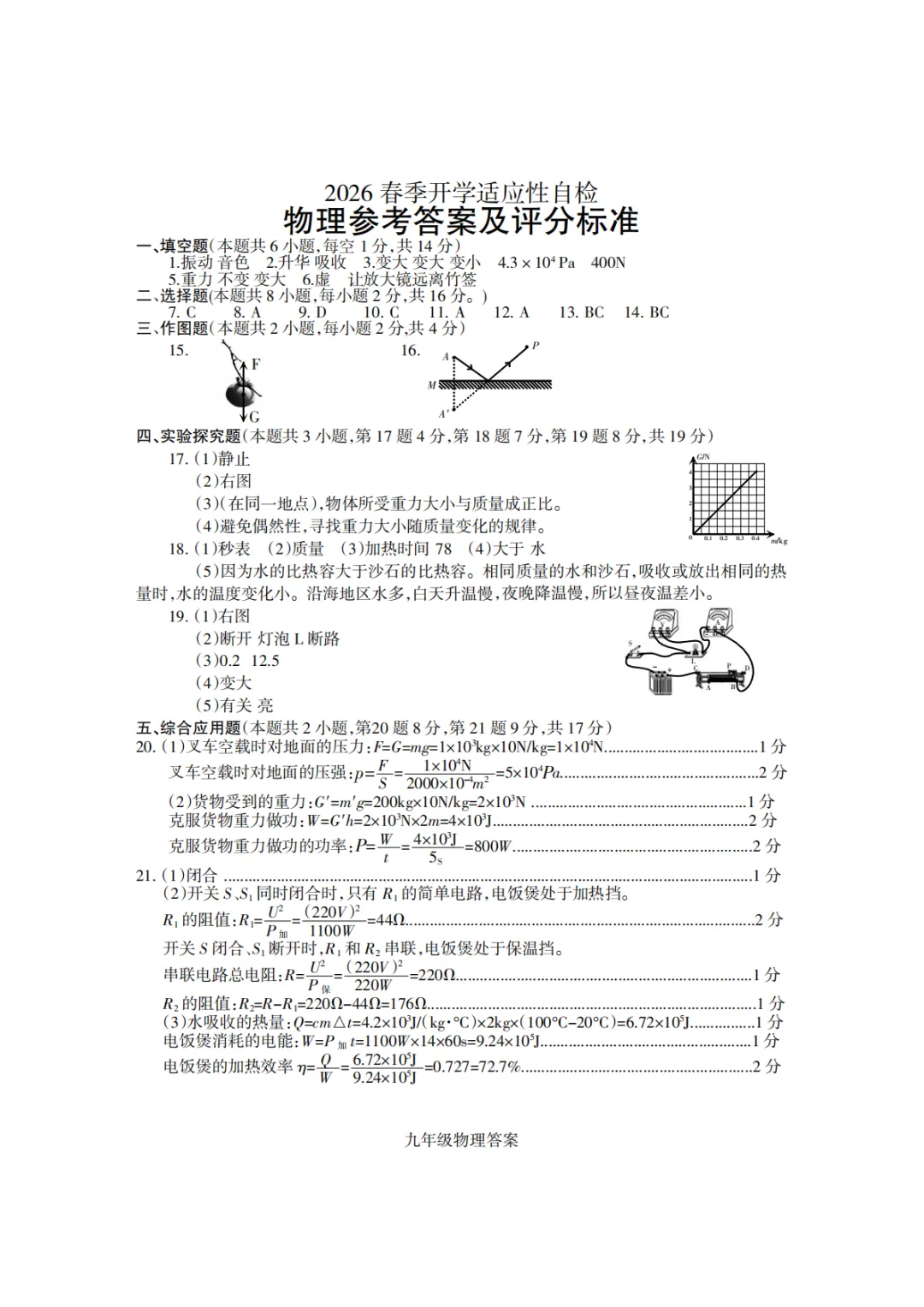 【焦作一模】2026年焦作市中考一模七科试卷及答案(文末下载) 第24张