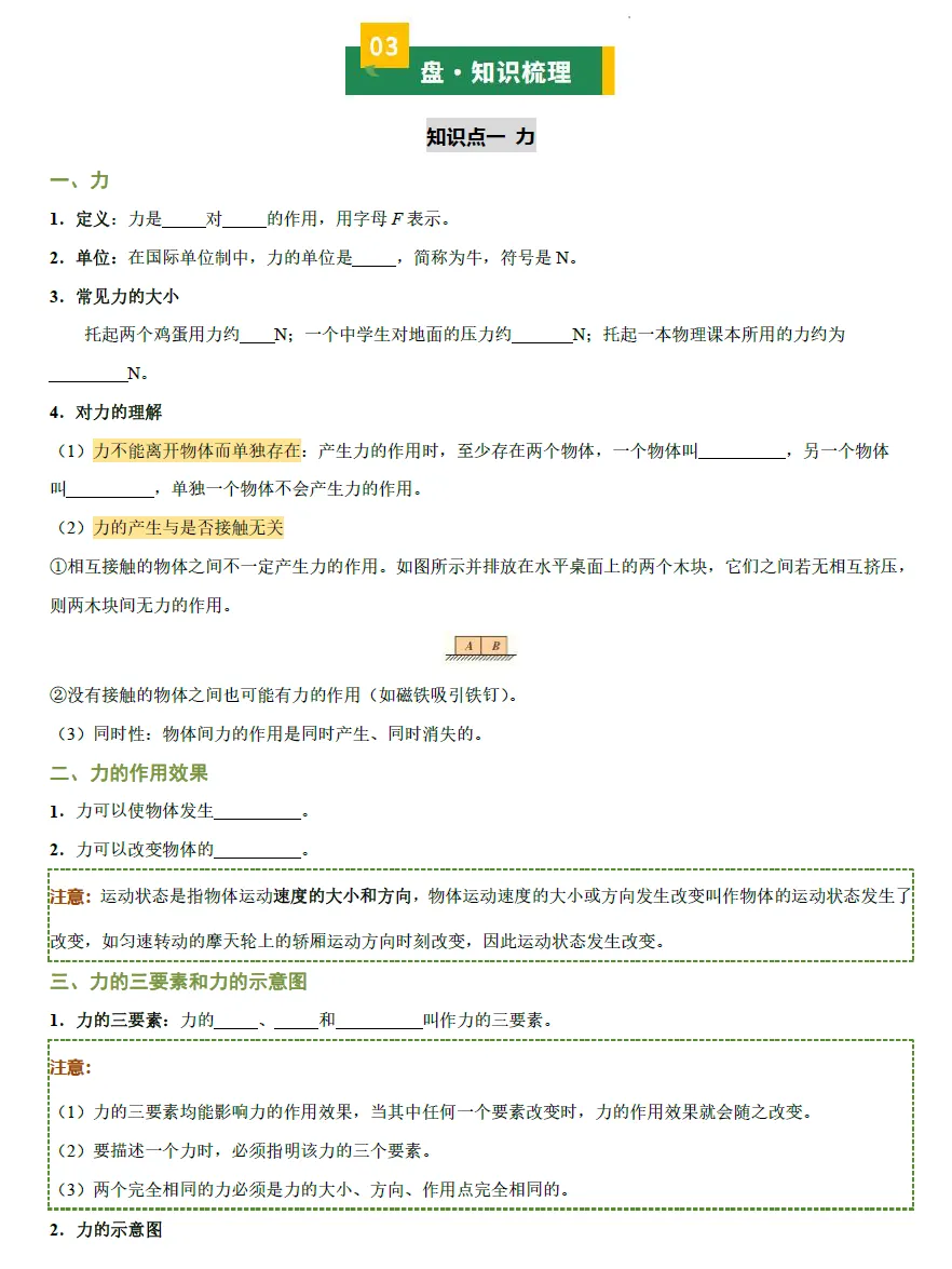 【精品资料~】2026中考物理知识清单(练习版+解析版) 第11张