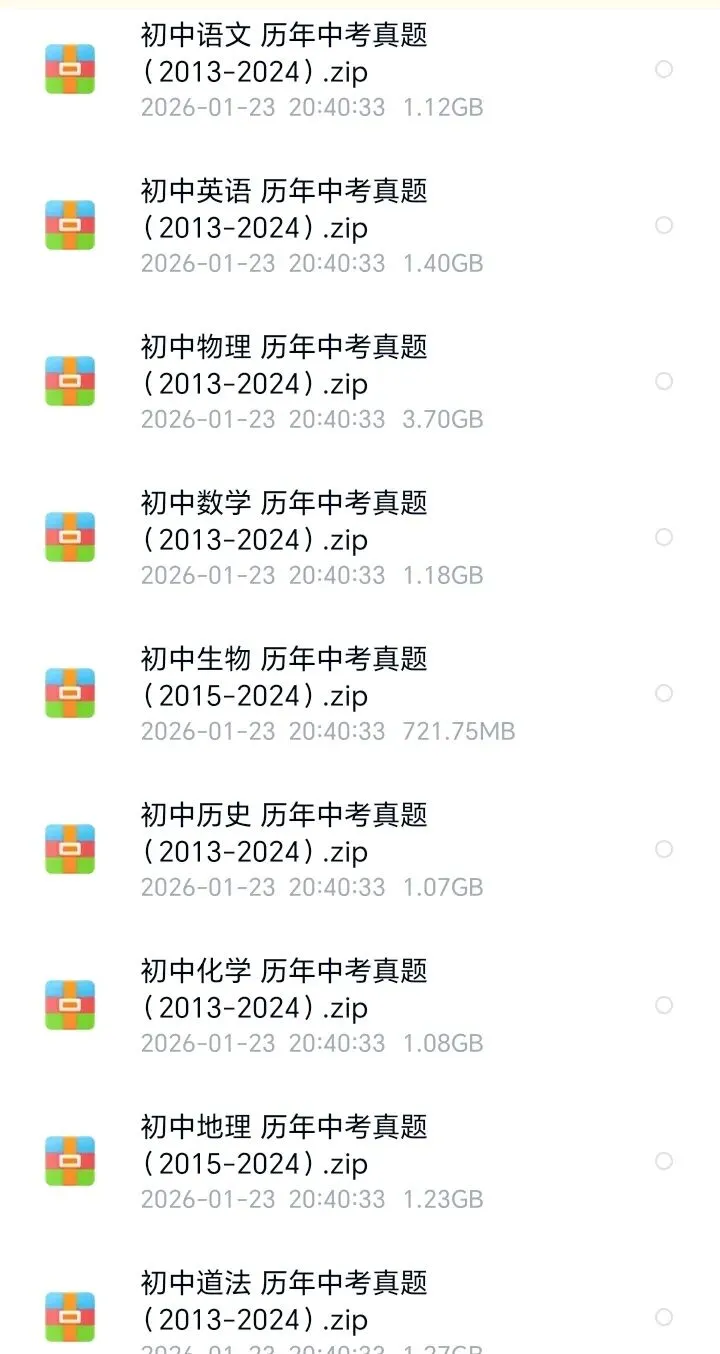 十年中考全科真题汇编下载 第4张 十年中考全科真题汇编下载 第4张