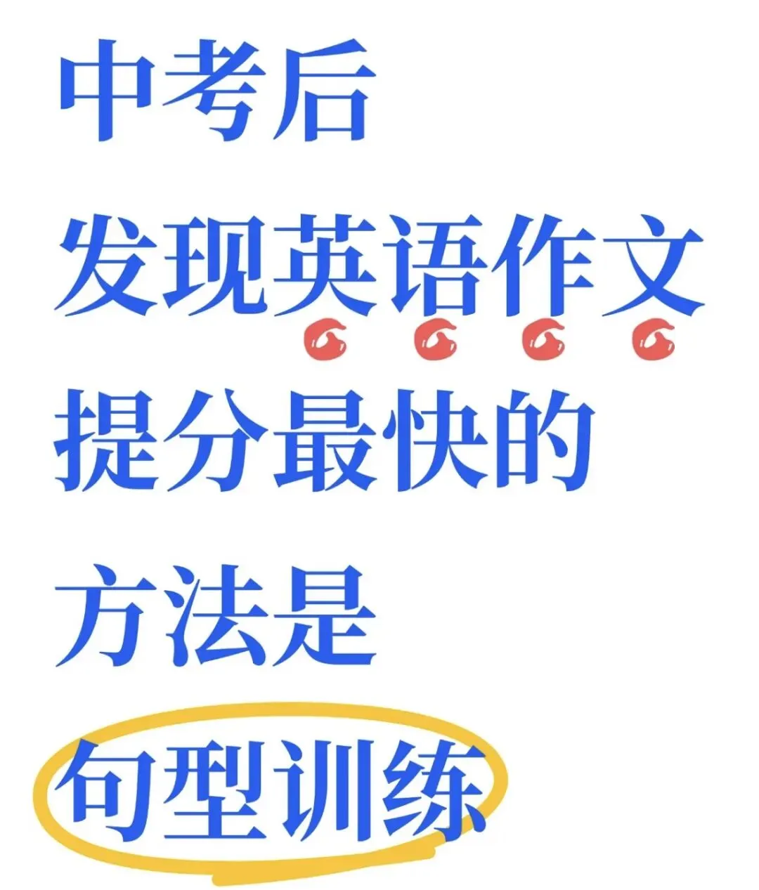 中考英语作文万能必背句型(中英文版)翻译版 第1张