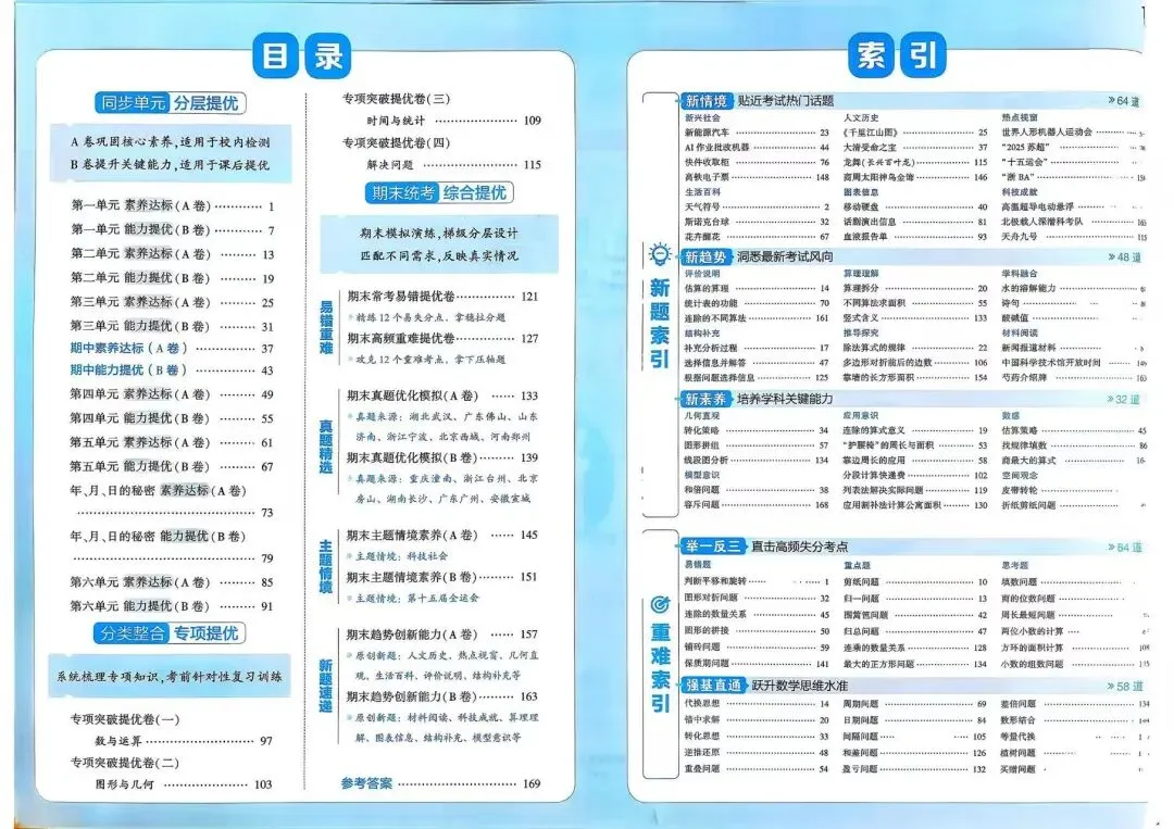 2026春《学霸提优大试卷》数学人教版一二三四五六年级下册 第2张