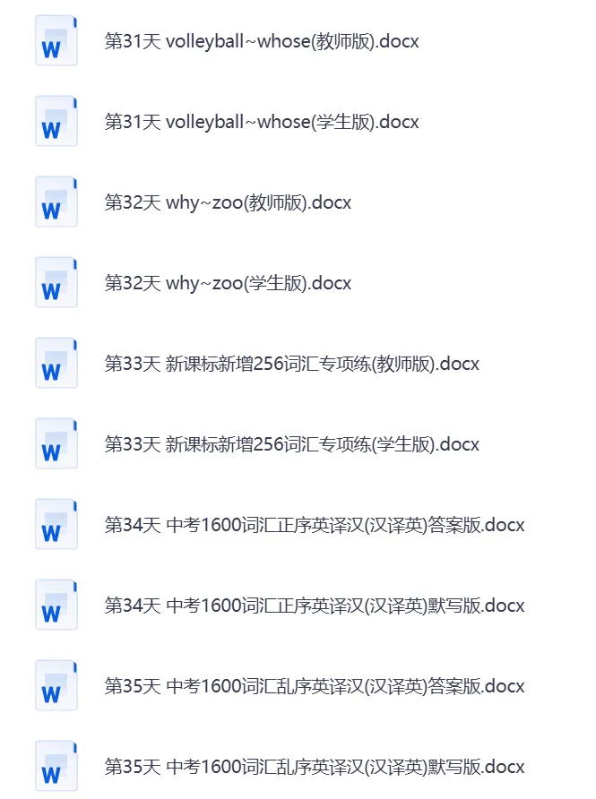 2026年中考英语《新课标1600词汇一遍过》| 可下载打印 第7张