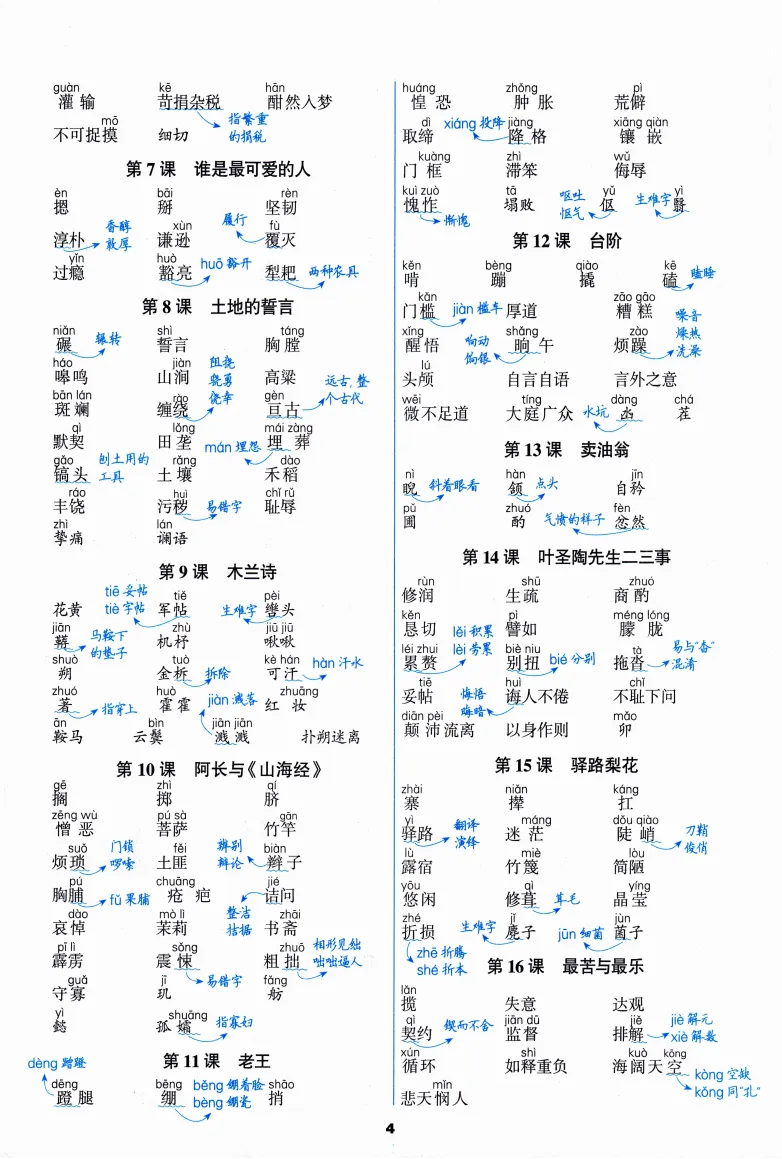中考语文基础复习:必背知识手册 第5张