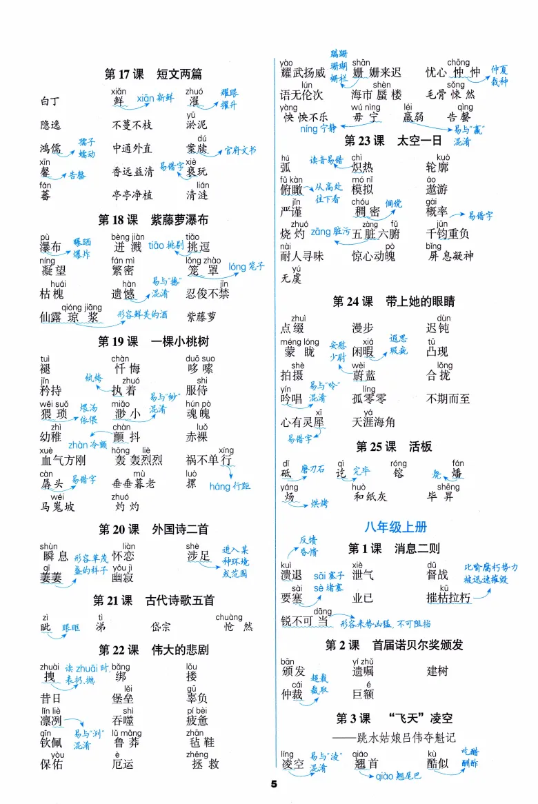 中考语文基础复习:必背知识手册 第6张