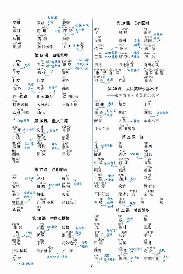 中考语文基础复习:必背知识手册 第8张