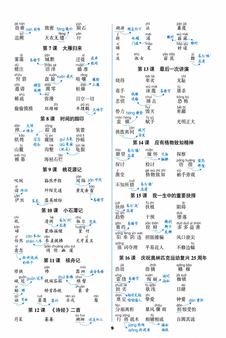 中考语文基础复习:必背知识手册 第10张