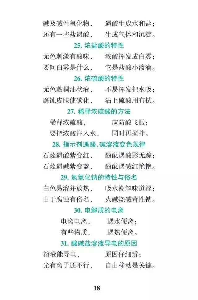 速收藏!初中化学必背21张表,快速掌握中考化学全部知识点! 第20张