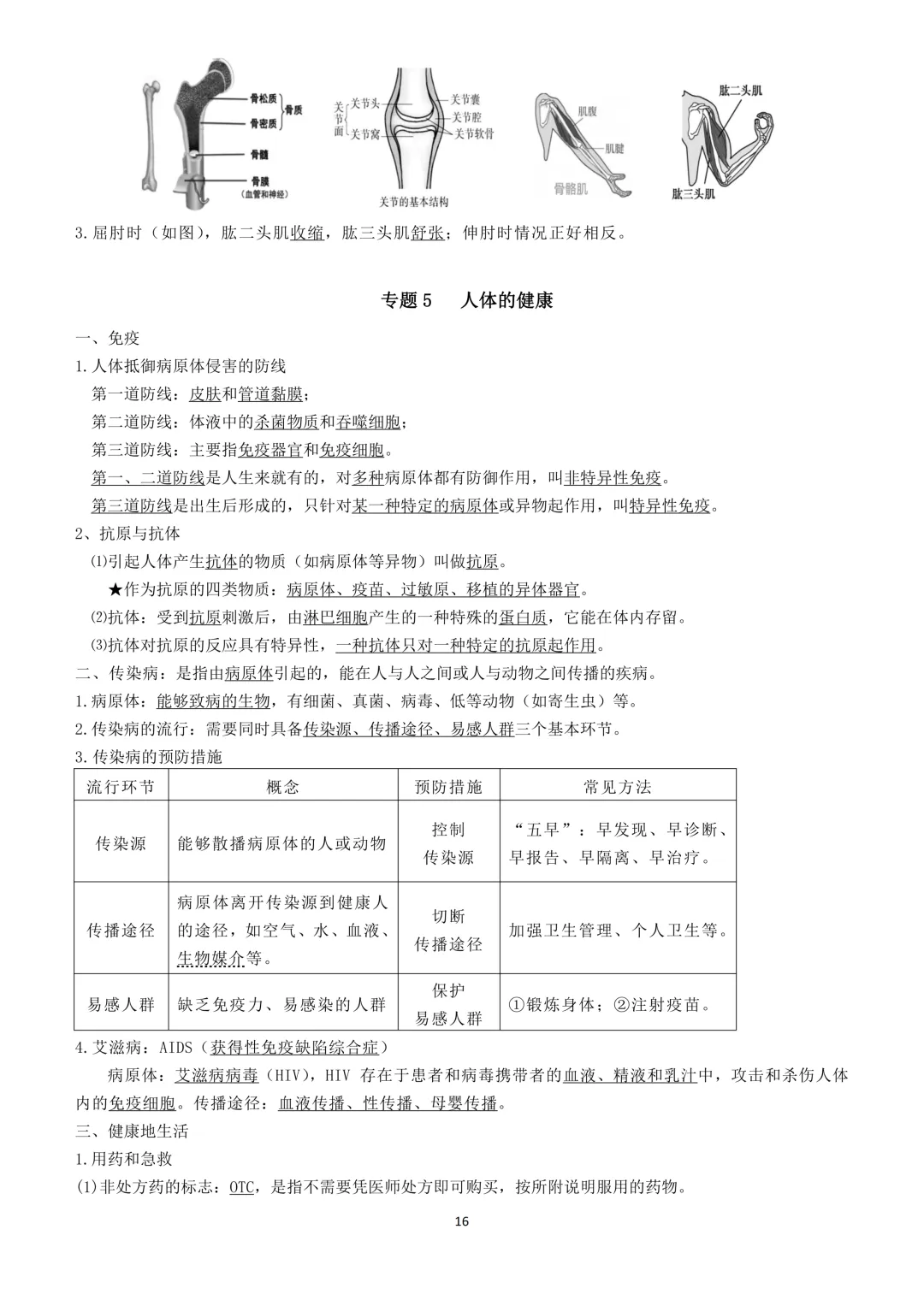 2026生物小中考复习提纲 第16张