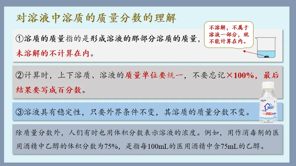 中考化学复习:溶液 第64张