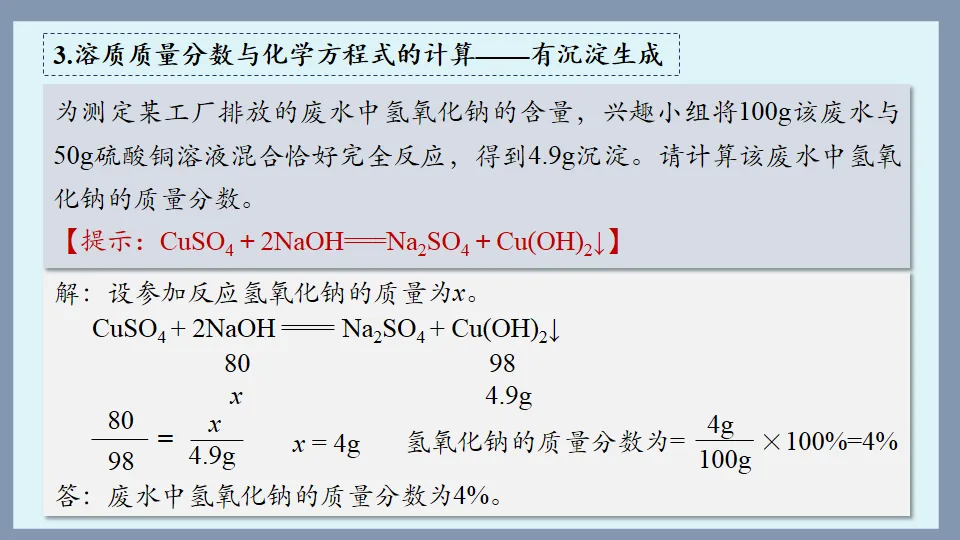 中考化学复习:溶液 第78张
