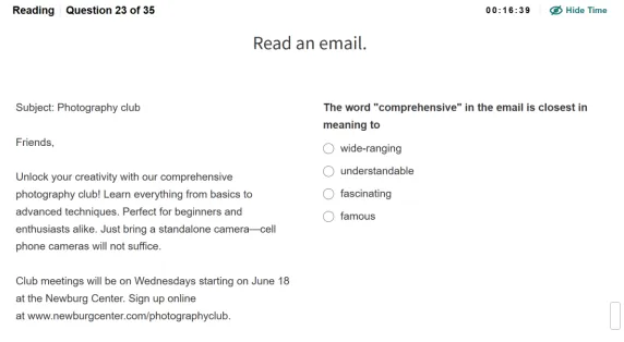 新托福第027套20260314真题(图片版) 第5张