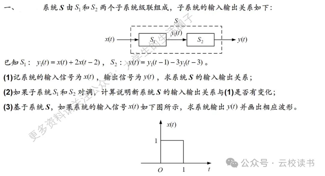 厦门大学信号与系统历年真题与答案解析 第3张