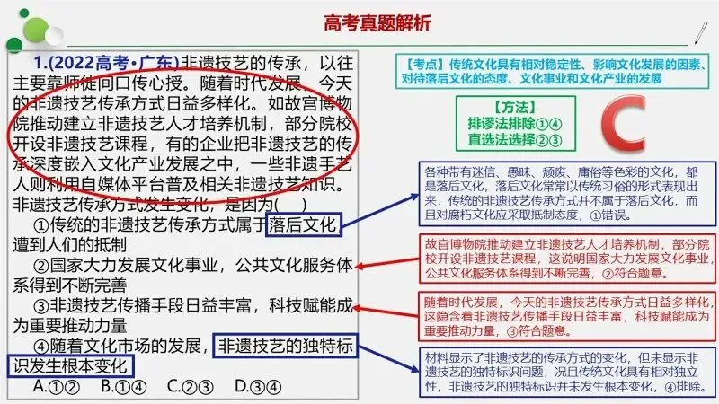 真题汇编 | 2022-2025年高考政治·广东卷真题·按模块分类(PPT+word版可下载) 第25张