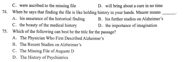 考博英语真题:2009-71~75(阅读理解) 第3张