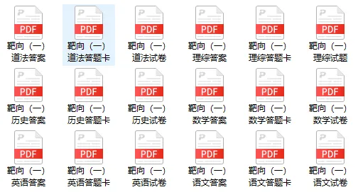 【中考一模·全科真题】2026一模靶向&2023-2025一模试卷+答案(快来下载!) 第6张