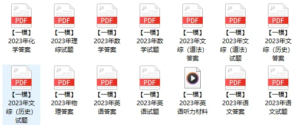 【中考一模·全科真题】2026一模靶向&2023-2025一模试卷+答案(快来下载!) 第17张