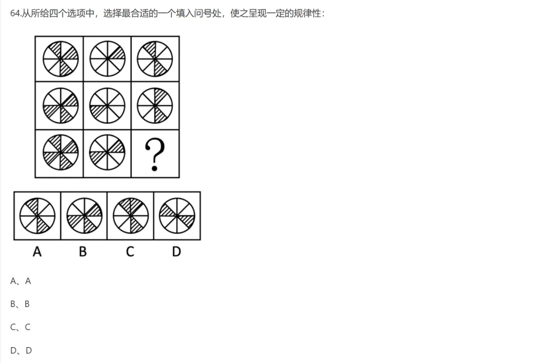 图形判断推理 | 公务员考试行测真题解答(陕西省2023_4) 第1张
