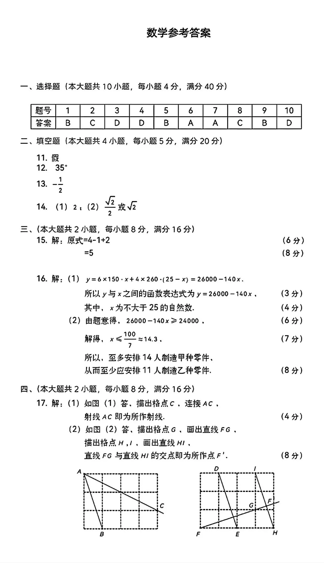 合肥市经开区2026年中考一模数学试卷和答案(九年级学情调研数学) 第6张