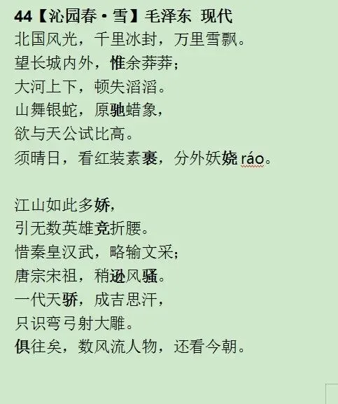 中考备考之40首必背古诗词小纸条来了 第16张