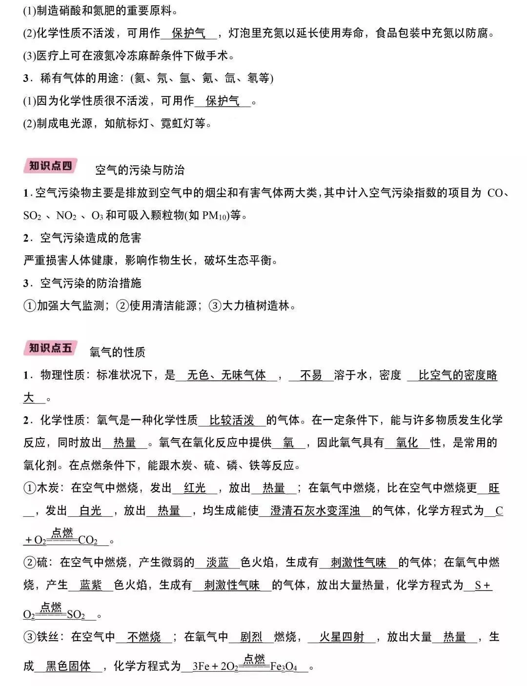 中考化学:知识点详解 第7张