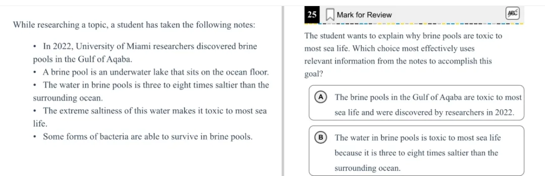 机考SAT全真题解析—第五套 第28张