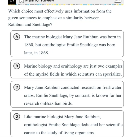 机考SAT全真题解析—第五套 第32张