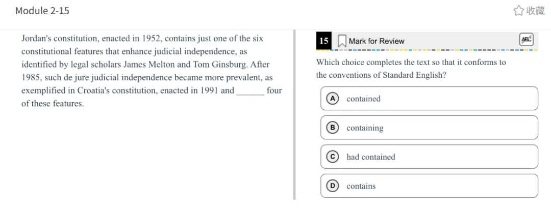 机考SAT全真题解析—第五套 第51张