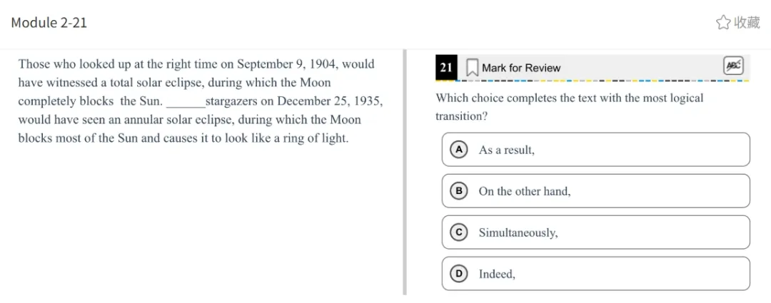 机考SAT全真题解析—第五套 第57张