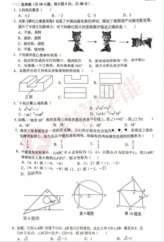 7-9年级最新月考试卷出炉!二中广雅、武汉外校、武汉六初、GS中学、七一华源等校真题! 第44张