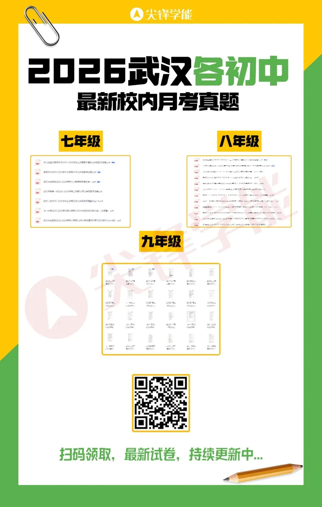 7-9年级最新月考试卷出炉!二中广雅、武汉外校、武汉六初、GS中学、七一华源等校真题! 第47张