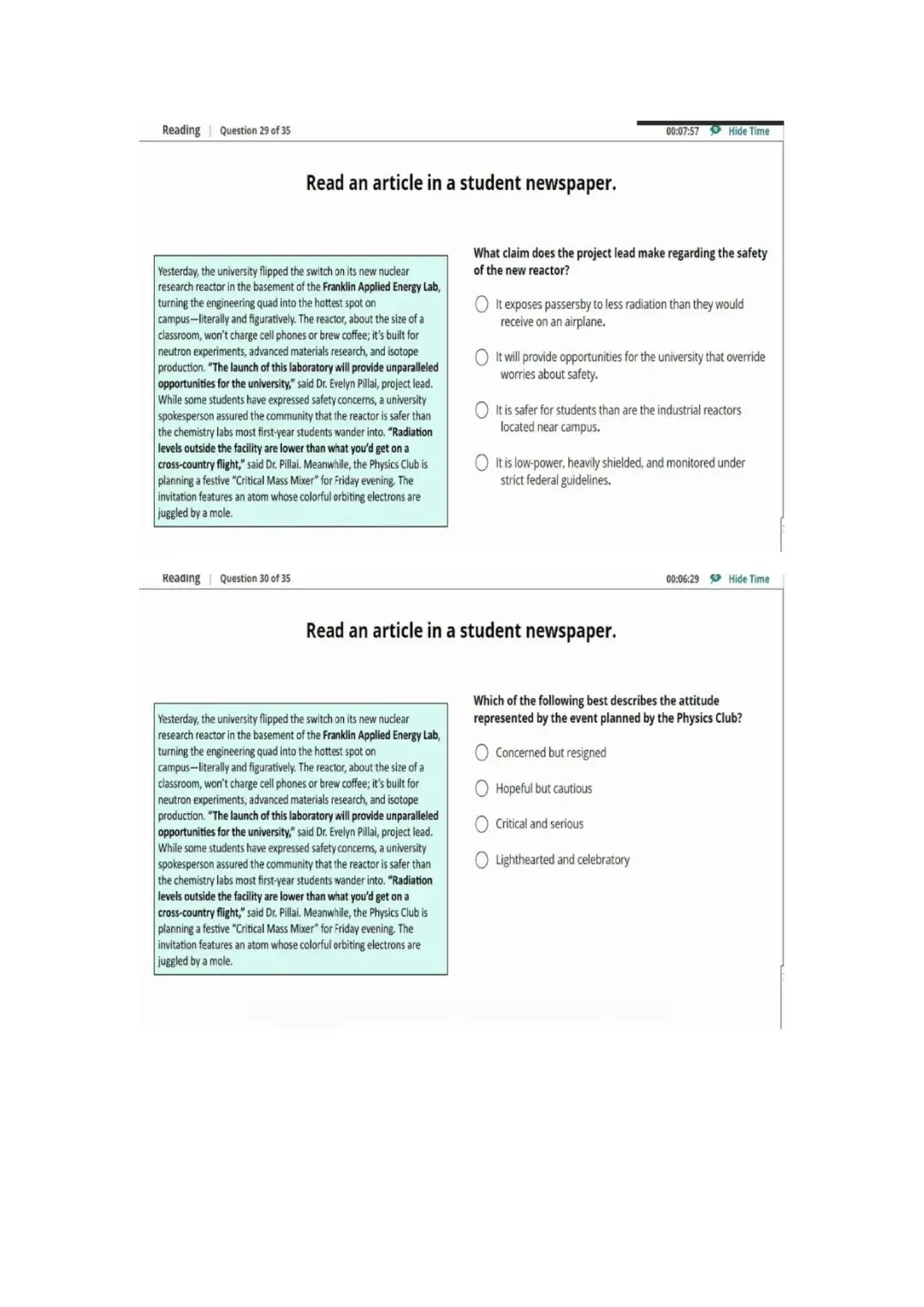 新托福第028套20260315真题(图片版) 第7张