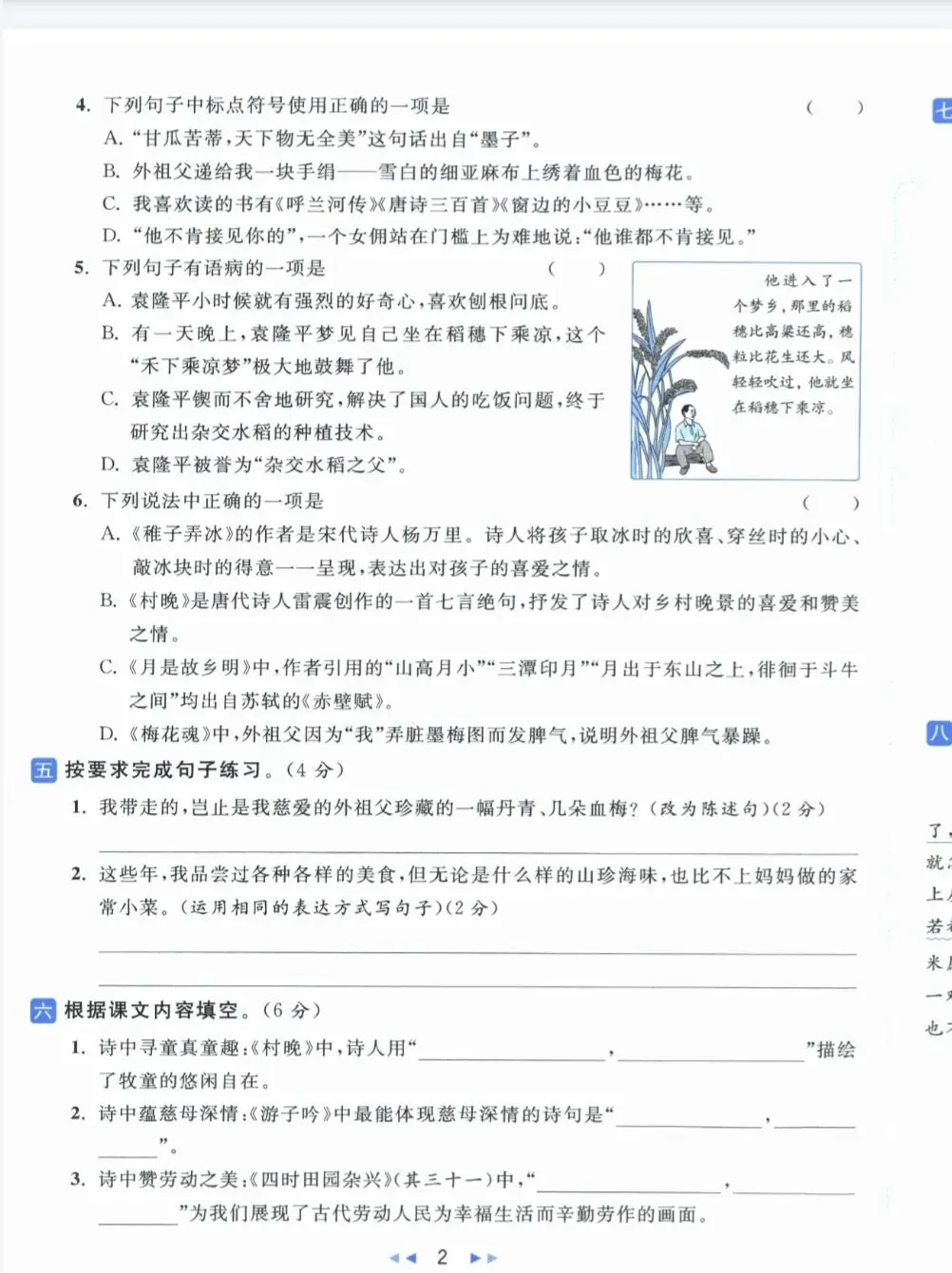 《亮点给力大试卷》江苏专版语文1-6年级下册丨pdf电子版,可下载打印 第2张