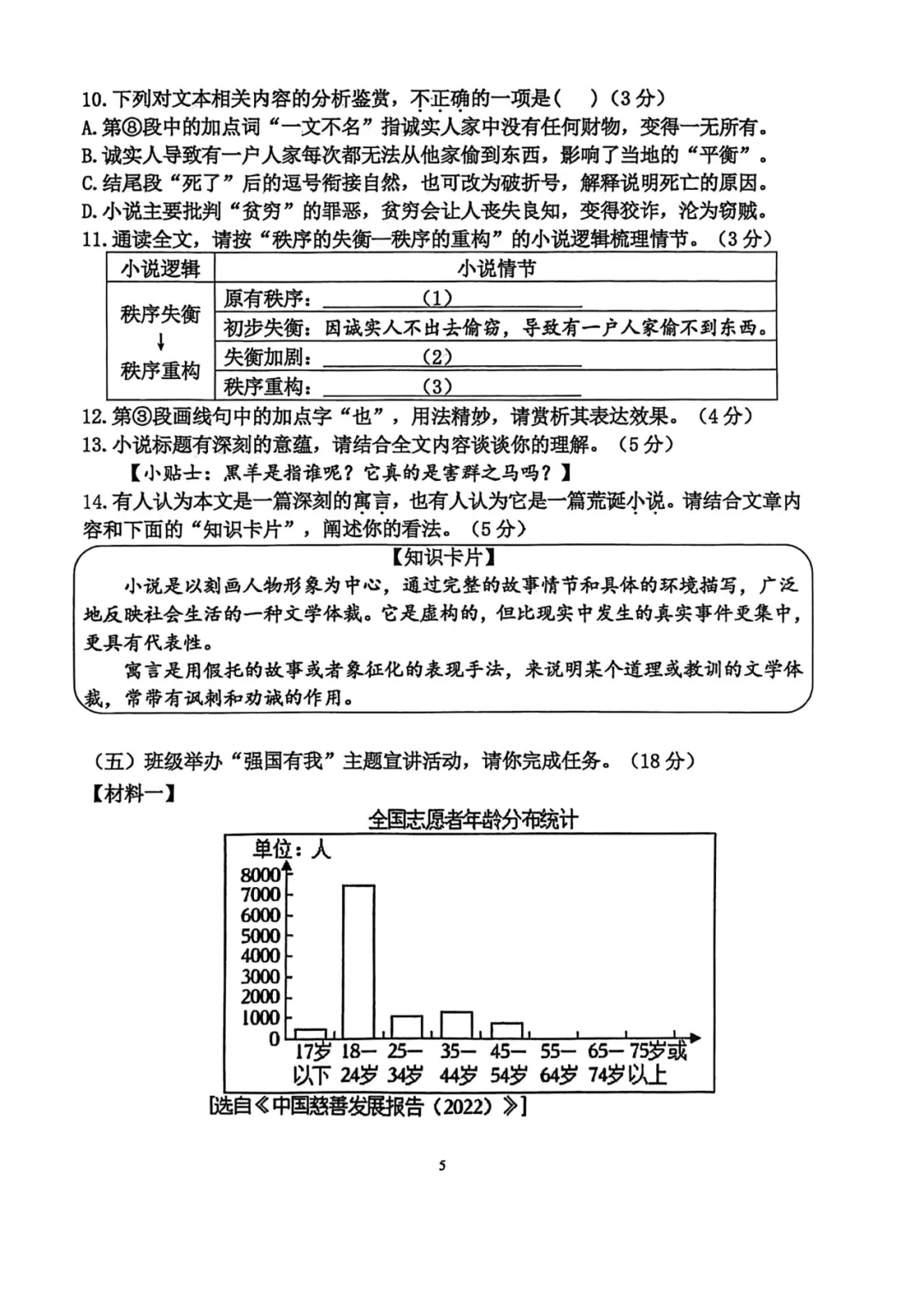 2026厦门一中初三3月月考真题&答案更新!含语数英物化历…… 第7张