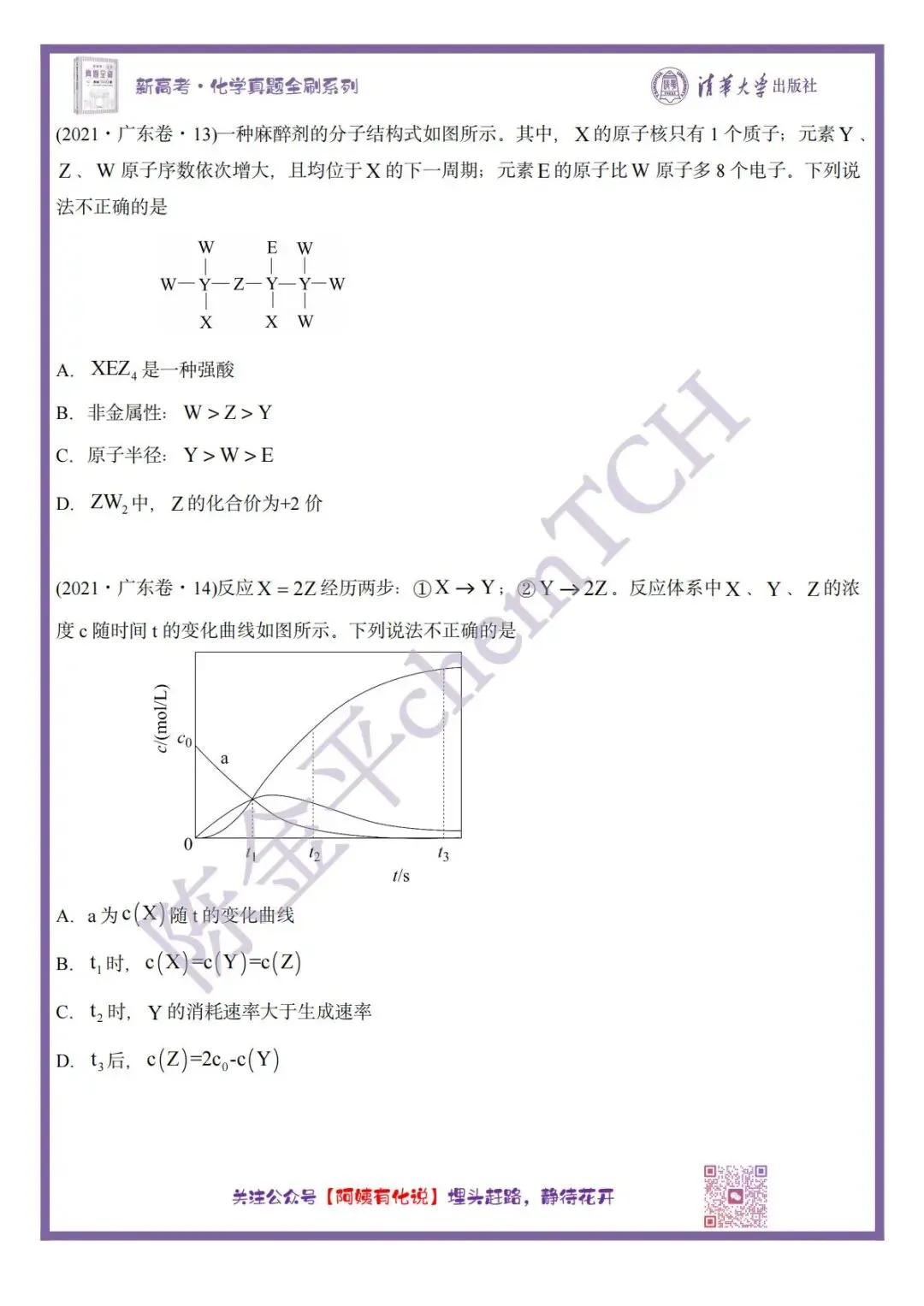 中国高考化学真题实录之【广东卷】——2021 第6张