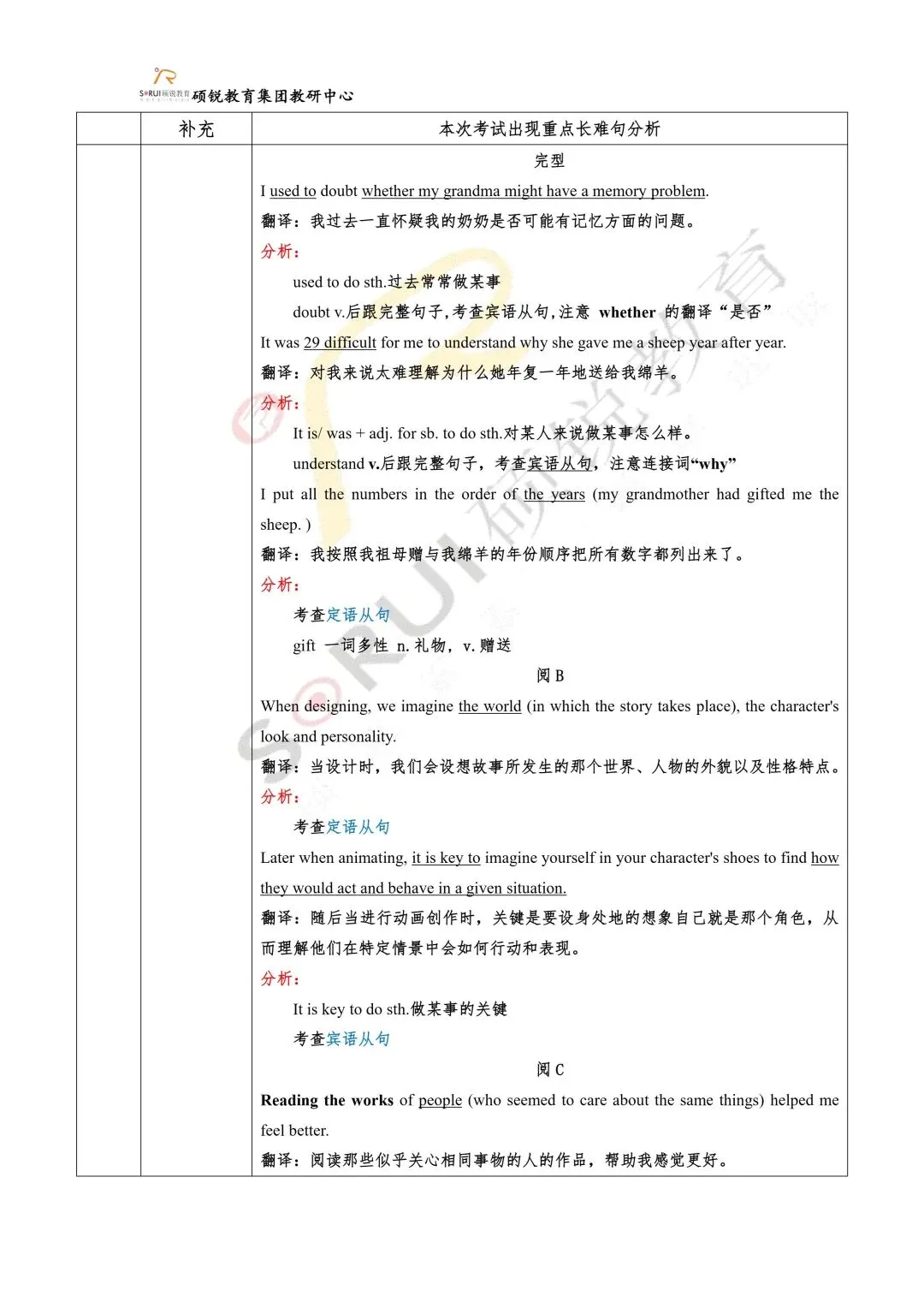 百校联考一试卷分析(二) 第13张