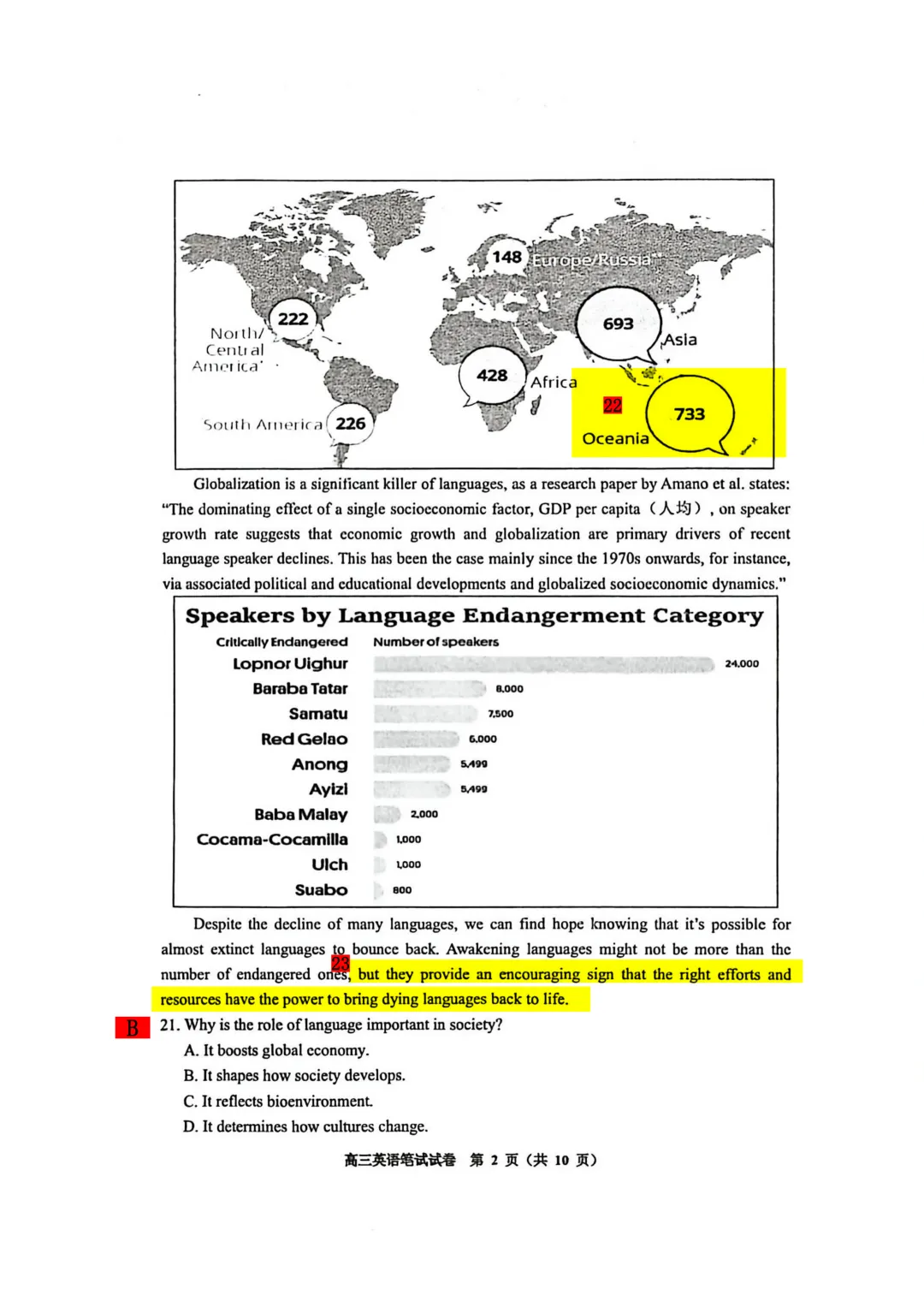 千呼万唤的省模出来了...(解析+空白试卷,u需要自取) 第2张