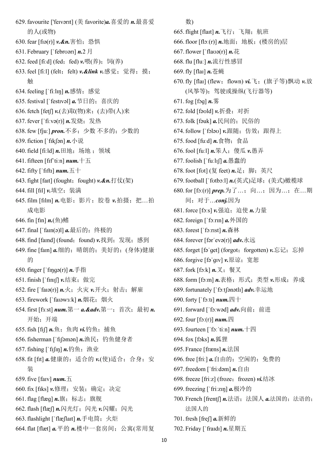 中考英语 新课标2000词汇顺序版(背诵+默写) 第10张