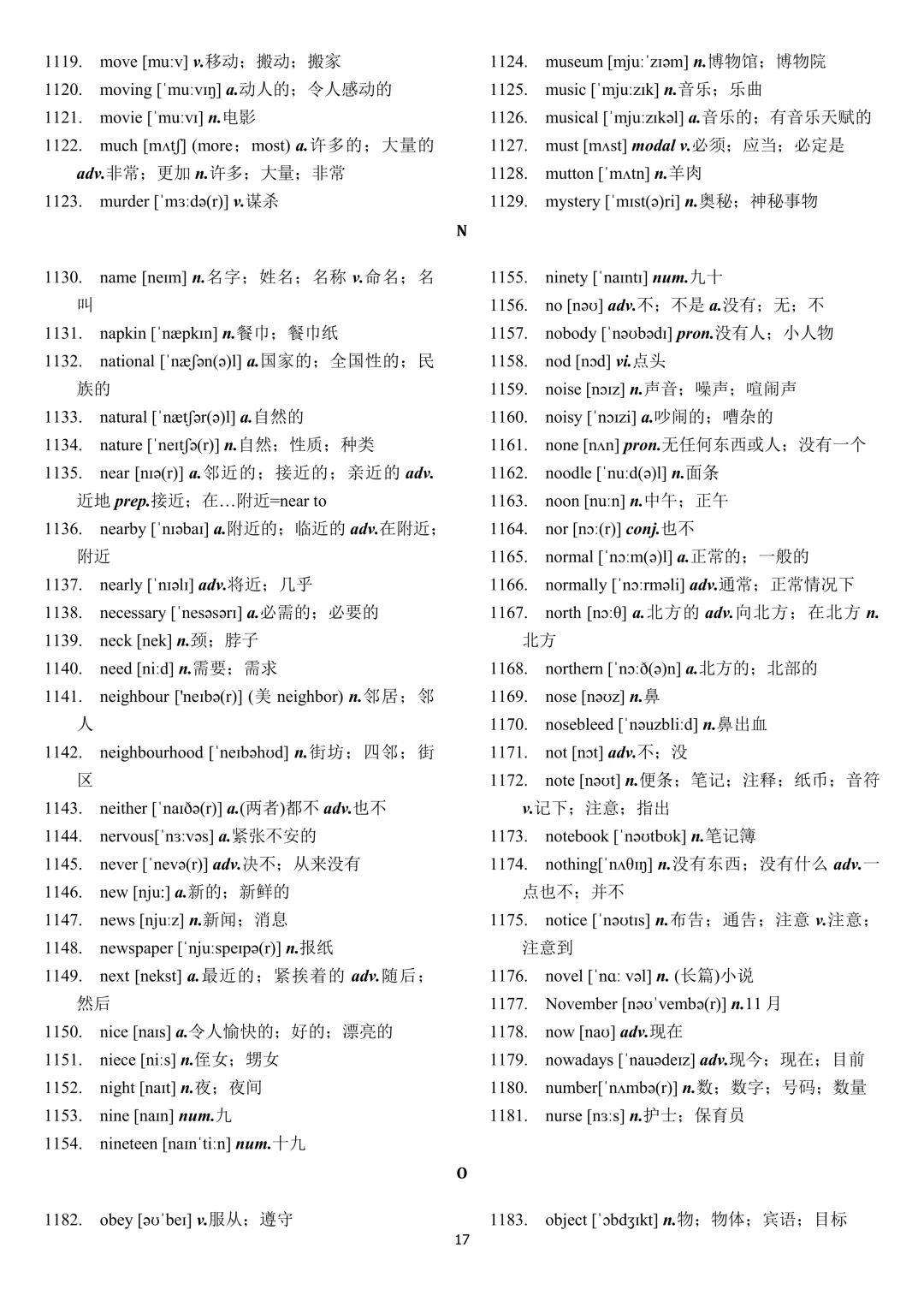 中考英语 新课标2000词汇顺序版(背诵+默写) 第17张
