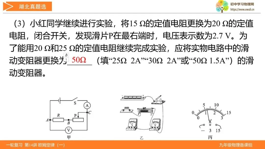 第14讲 欧姆定律(第1课时)(湖北新中考备考与指导) 第26张