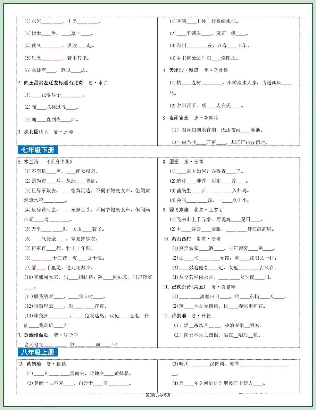2026中考文言文考什么?课内重点篇目知识梳理,吃透稳拿满分! 第27张