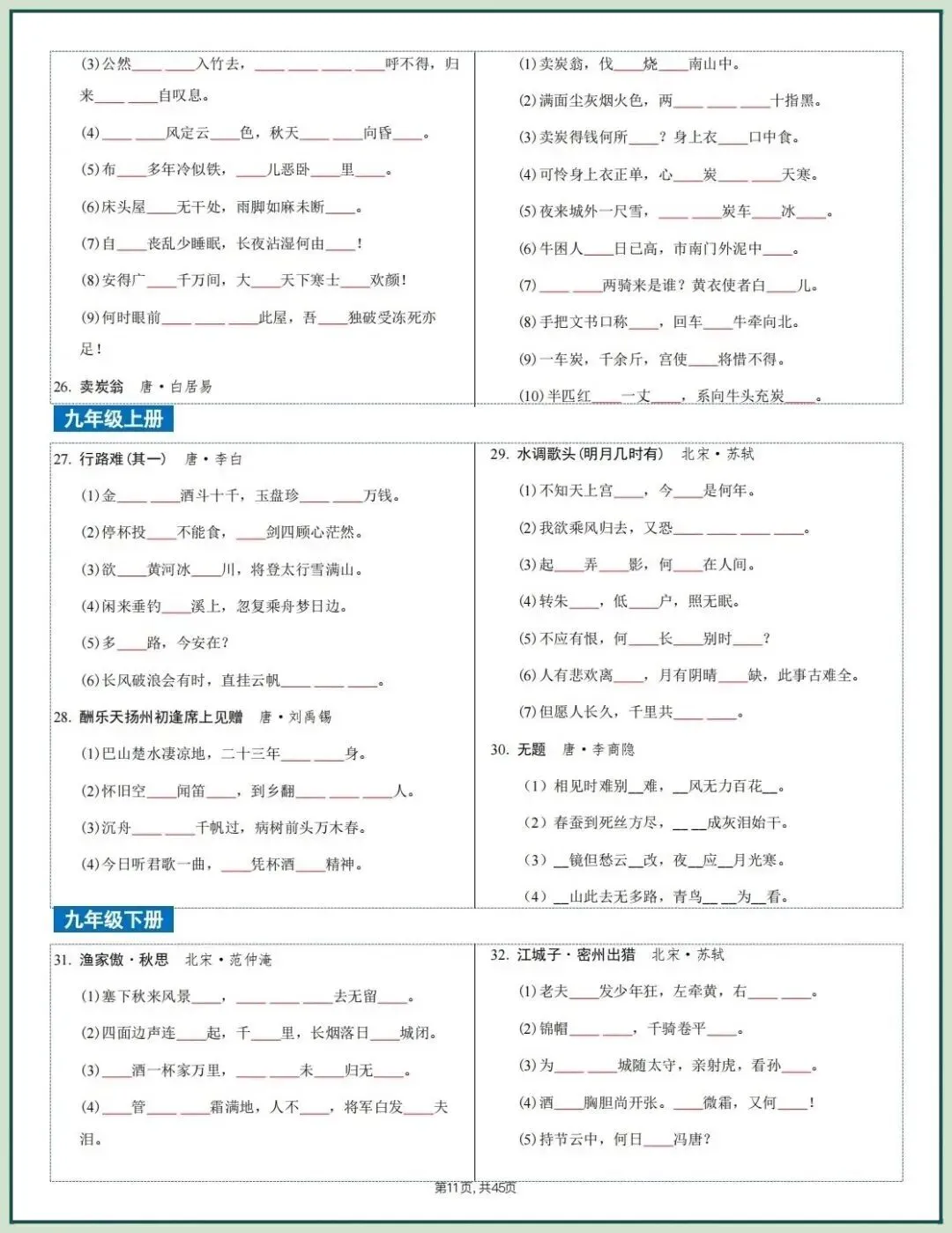 2026中考文言文考什么?课内重点篇目知识梳理,吃透稳拿满分! 第29张