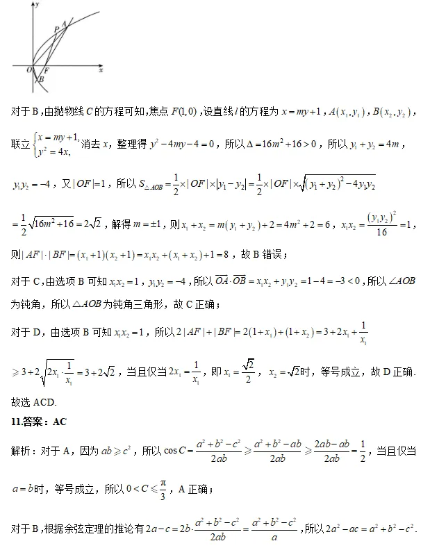 河北2026届高三下学期模拟联考数学试卷及答案 第10张