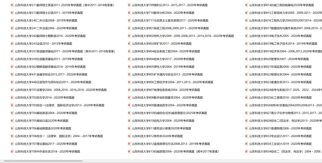 山东科技大学考研专业课历年真题汇总(含2026真题) 第2张