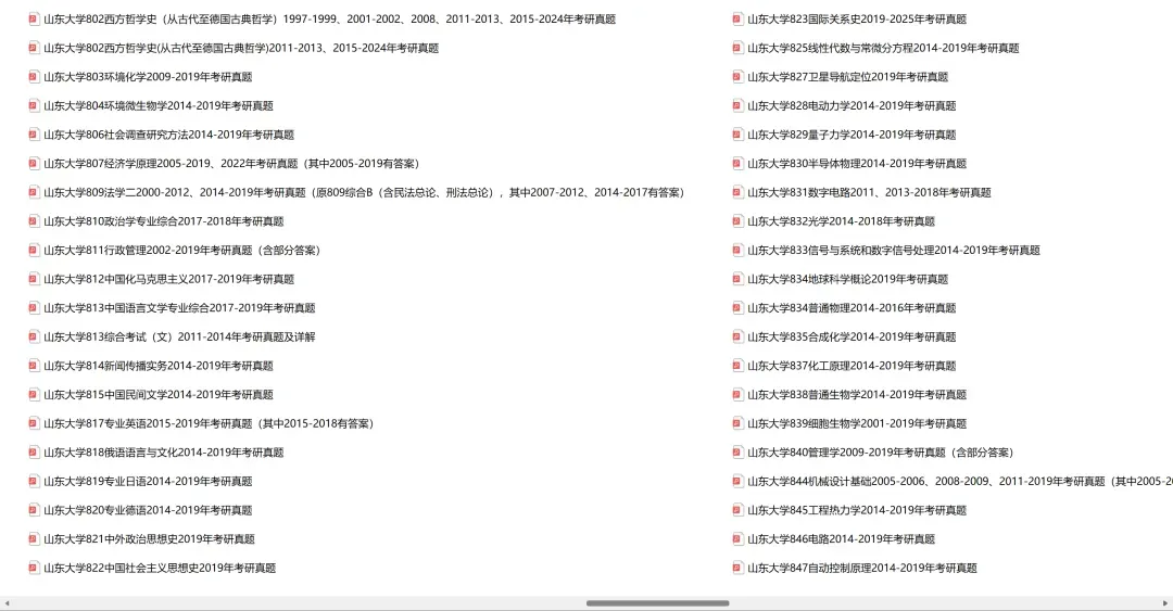 山东大学考研专业课历年真题汇总(含2026真题) 第4张