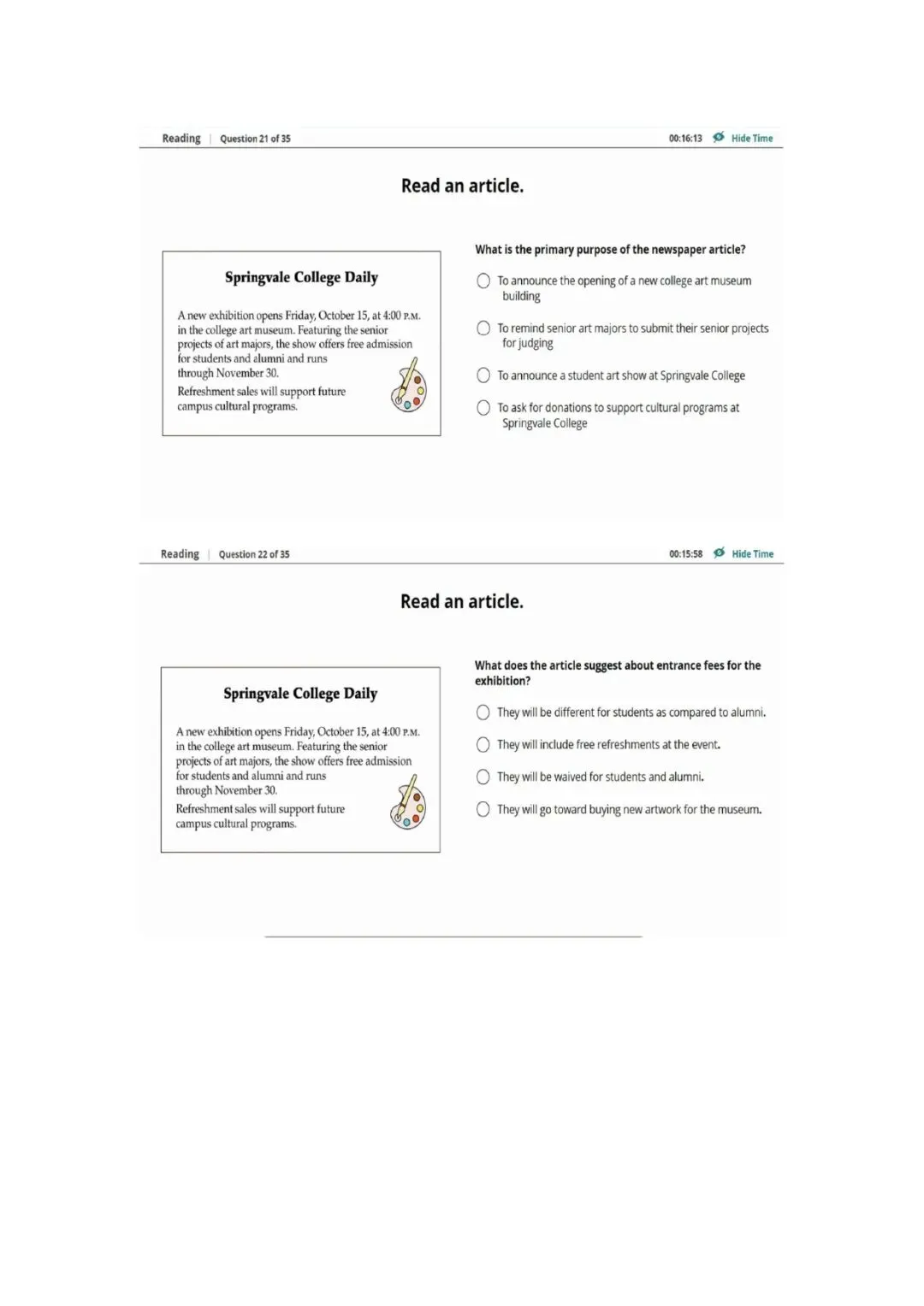 新托福第029套20260316真题(图片版) 第2张