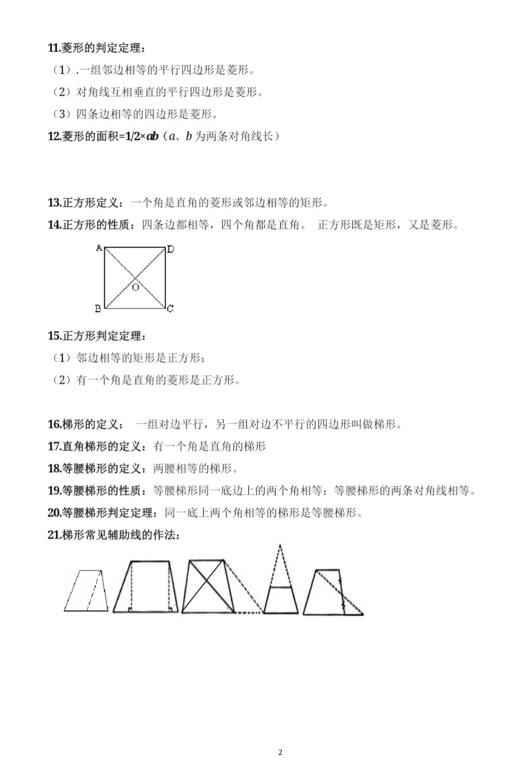中考必备公式和结论(9) 第2张